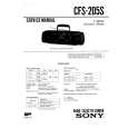 SONY CFS205S Service Manual