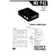 SONY MXP42 Service Manual