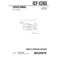 SONY ICFC263 Service Manual