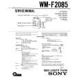 SONY WMF2085 Service Manual