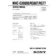 SONY MHCGX8000 Service Manual