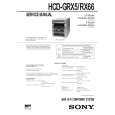 SONY HCDRX66 Service Manual