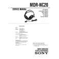 SONY MDR-NC20 Service Manual