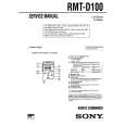 SONY RMTD100 Service Manual