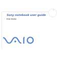 SONY PCG-FX503 VAIO Owners Manual