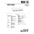 SONY MXK-33 Service Manual