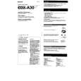 SONY CDX-A30RF Owners Manual