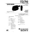 SONY CCD-TR40 Owners Manual