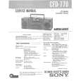 SONY CFD770 Service Manual