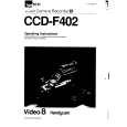 SONY CCD-F402 Owners Manual