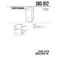 SONY SRS012 Service Manual