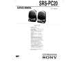 SONY SRSPC20 Owners Manual