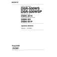 SONY DSR-500WS VOLUME 1 Service Manual