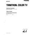 SONY KV-27TW70 Owners Manual