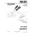 SONY RMDR1 Service Manual
