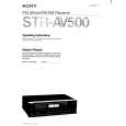 SONY STR-AV500 Owners Manual