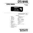 SONY CFS-W445 Service Manual