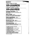 SONY XR-U550RDS Owners Manual