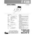 SONY ITK500 Service Manual