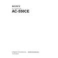 SONY AC-550CE Owners Manual