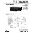 SONY STR-D865 Service Manual