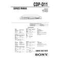 SONY CDPD11 Service Manual