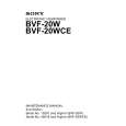 SONY BVF-20WCE Service Manual