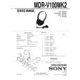 SONY MDR-V100MK2 Service Manual