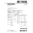 SONY MV7101DS Service Manual