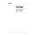 SONY CA-D50 Service Manual
