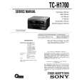 SONY TC-H1700 Service Manual