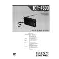 SONY ICR-4800 Service Manual