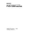 SONY FVS-1000 Owners Manual