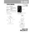 SONY SSD102 Service Manual