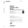 SONY CDXM9905X Owners Manual