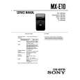 SONY MXE10 Service Manual