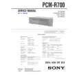 SONY PCM-R700 Service Manual