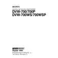 SONY DVW-700 Service Manual