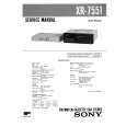 SONY XR7551 Service Manual