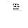 SONY PCB-500P Service Manual