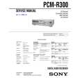 SONY PCM-R300 Service Manual