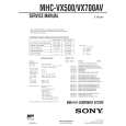 SONY MHCVX500 Service Manual