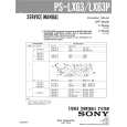 SONY PSLX63 Service Manual