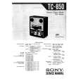 SONY TC-850 Service Manual