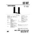 SONY ICFIR7 Service Manual