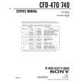 SONY CFD740 Service Manual