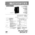 SONY WMBF28 Service Manual