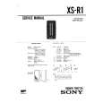 SONY XSR1 Service Manual