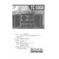 SONY TC-500A Service Manual