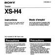 SONY XS-H4 Owners Manual
